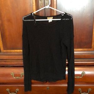 SO see through black sweater